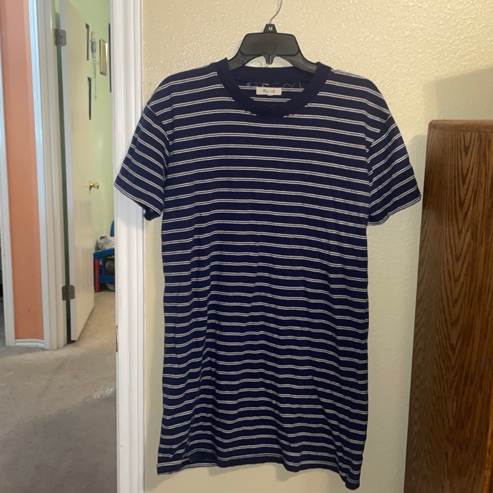 MADEWELL Tina Striped T-shirt Dress